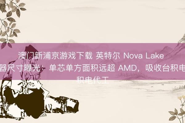 澳门新浦京游戏下载 英特尔 Nova Lake 搞定器尺寸曝光：单芯单方面积远超 AMD，吸收台积电代工